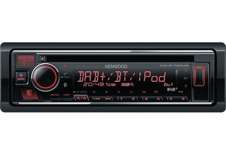 Kenwood KDC-BT730DAB Ricevitore multimediale per auto Nero 88 W Bluetooth