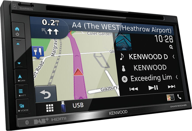 Kenwood DNX5190DSE3 navigatore Fisso 17,1 cm (6.75") TFT Touch screen 2,1 kg Nero