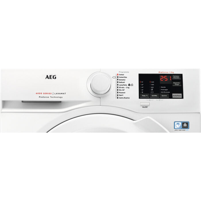 AEG L6FBI941 lavatrice Caricamento frontale 9 kg 1400 Giri/min Bianco