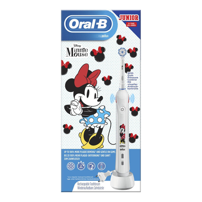 Oral-B Pro2 Junior Minnie Bambino Spazzolino rotante-oscillante Bianco
