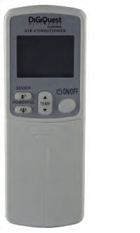 Digiquest TLC119 telecomando IR Wireless Aria condizionata Pulsanti