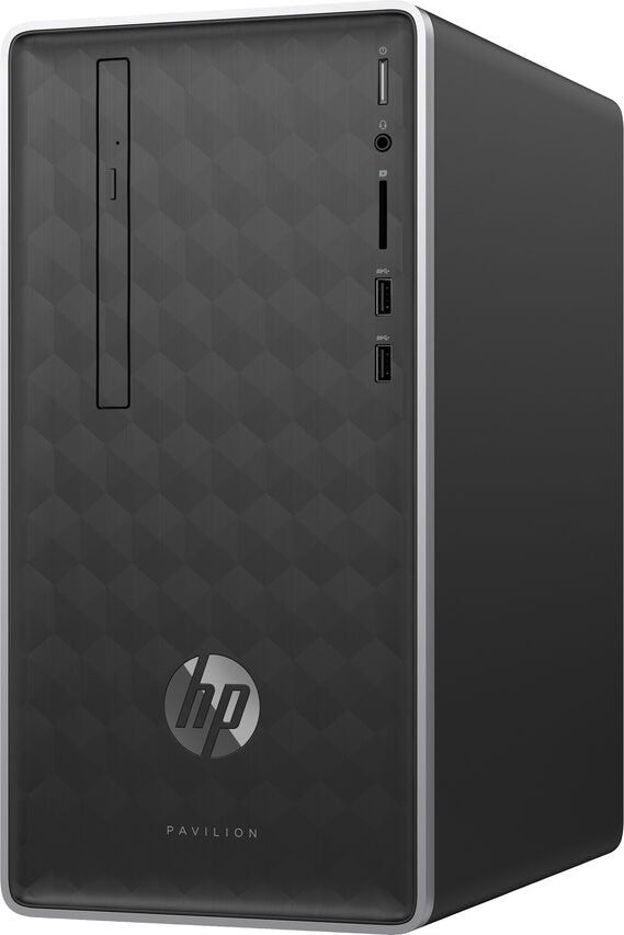 HP Pavilion 590-p0013nl AMD Ryzen™ 3 2200G 8 GB DDR4-SDRAM 1,12 TB HDD+SSD NVIDIA® GeForce® GTX 1060 Windows 10 Home Mini Tower PC Grigio, Argento