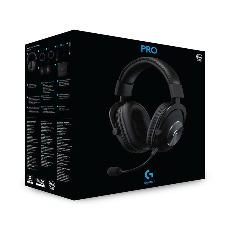 Logitech G PRO X Gaming Headset Auricolare Cablato A Padiglione Giocare Nero