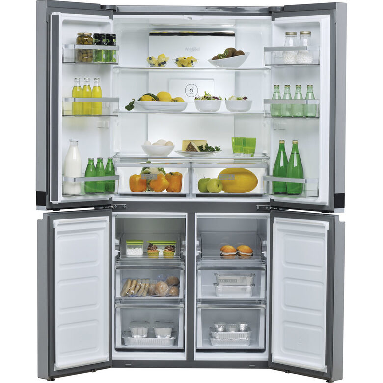 Whirlpool WQ9 B2L frigorifero side-by-side Libera installazione 591 L E Acciaio inossidabile