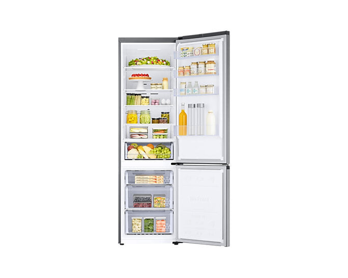 Samsung RB38C600DSA/EF Frigorifero Combinato A Libera Installazione, No Frost, SmartThings AI Energy Mode, Tecnologia Spacemax™, Classe D, Acciaio Inox