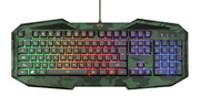 Trust GXT 830-RW-C tastiera USB QWERTY Italiano Nero, Verde