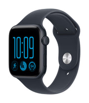 Apple Watch SE (3nd generation) SE 3 GPS, Cassa 44 mm in alluminio mezzanotte con Cinturino Sport blu marino - M/L