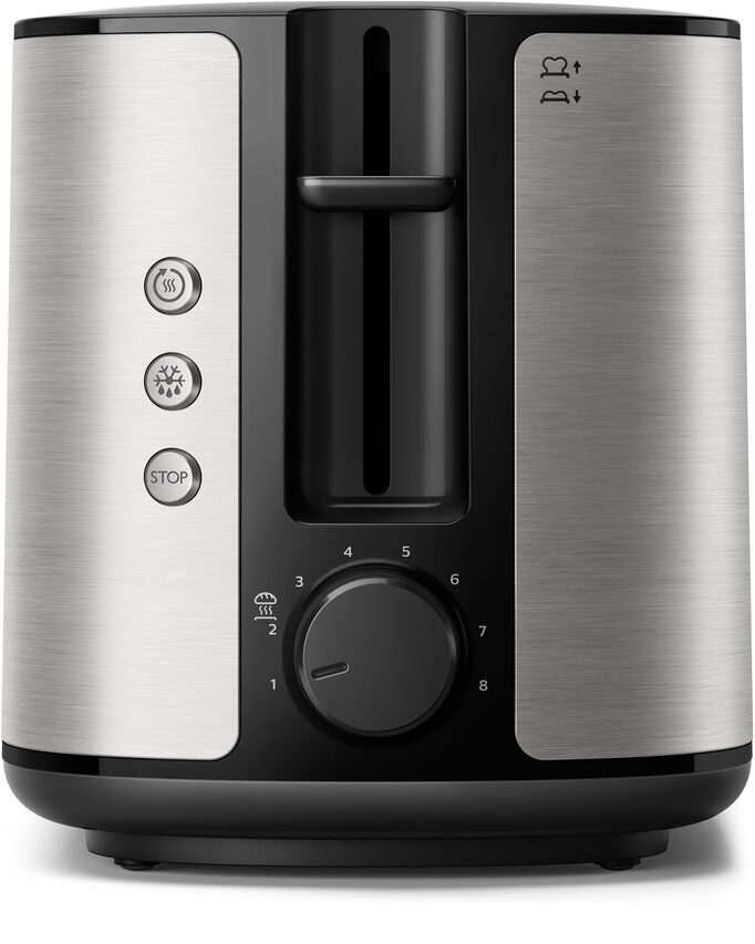Philips Viva Collection HD2650/90 Tostapane - 2 fette, fessura ampia, metallo