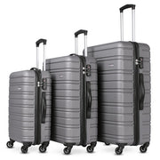 Smartway BAG-KITA9373 Set di valigie Grigio Acrilonitrile butadiene stirene (ABS), Poliestere
