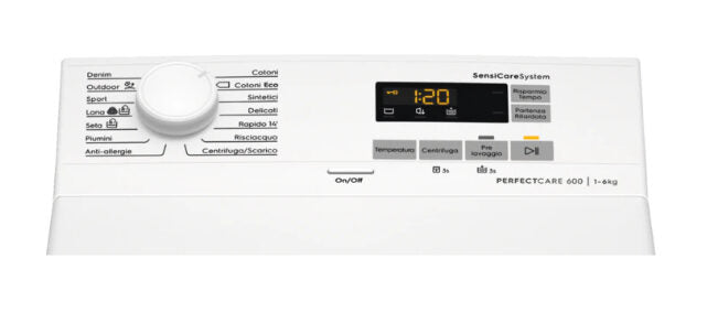 Electrolux EW6T560U lavatrice Caricamento dall'alto 6 kg 1000 Giri/min F Bianco