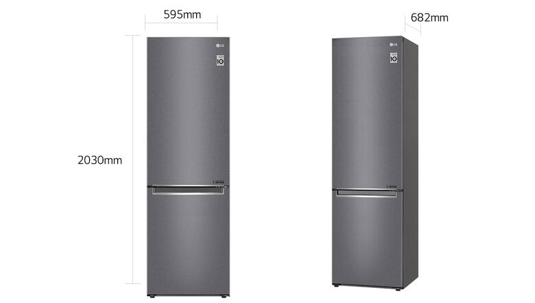 LG GBP62DSNXN Frigorifero Smart Combinato Classe energetica A+++ -10% Maniglie integrate Display interno LED