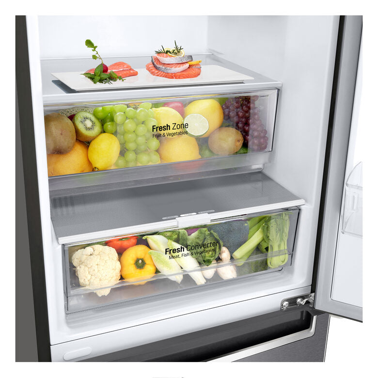 LG GBP62DSNXN Frigorifero Smart Combinato Classe energetica A+++ -10% Maniglie integrate Display interno LED