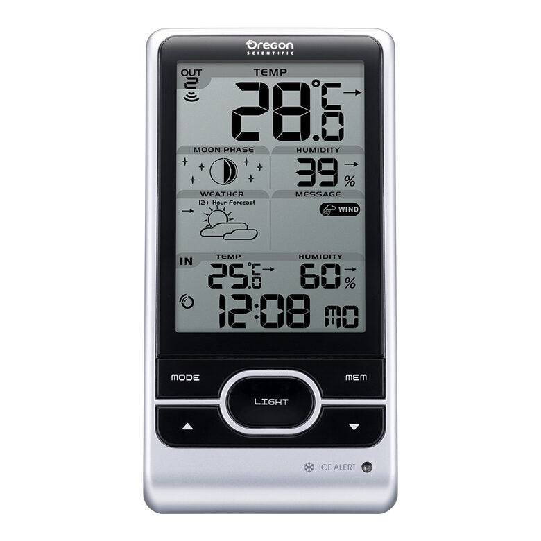 Oregon Scientific BAR208HGX stazione meteorologica digitale Argento Batteria