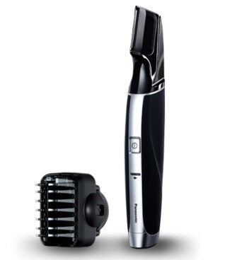Panasonic ER-GD50, Regolabarba, Lama verticale, Pettine accessorio, 20 step taglio, Lavabile, Nero/Silver