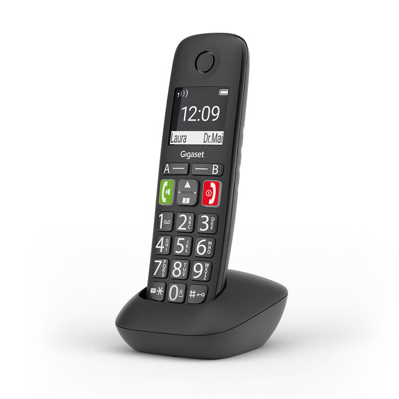 Gigaset E290 Telefono analogico/DECT Identificatore di chiamata Nero