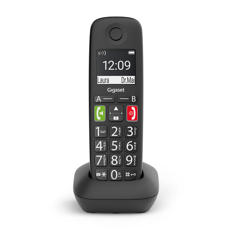 Gigaset E290 Telefono analogico/DECT Identificatore di chiamata Nero