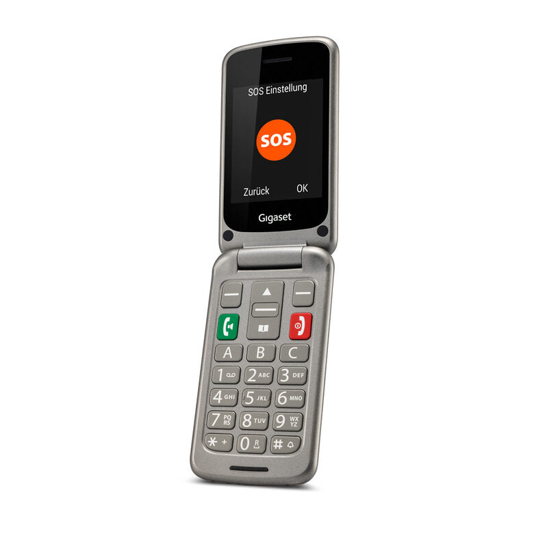 Gigaset GL590 7,11 cm (2.8") 113 g Argento Telefono per anziani