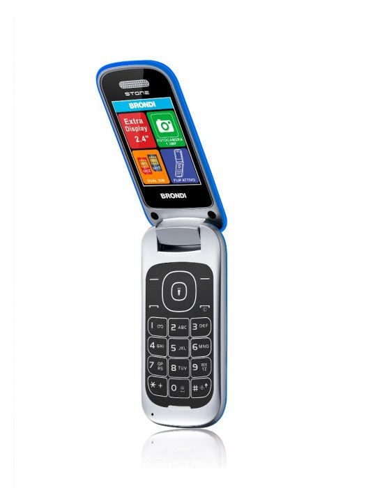 Brondi Stone 6,1 cm (2.4") 86 g Blu Telefono cellulare basico
