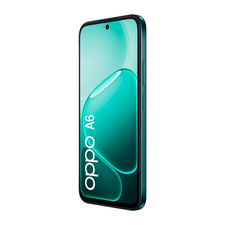 OPPO A6 AI Smartphone, doppia fotocamera 50MP+2, Selfie 8MP, Display 6.75” 120HZ IPS HD+, 6550mAh, RAM 6GB(Esp2GB/4GB/6GB)+ROM 256GB [Versione Italia], Sapphire Black