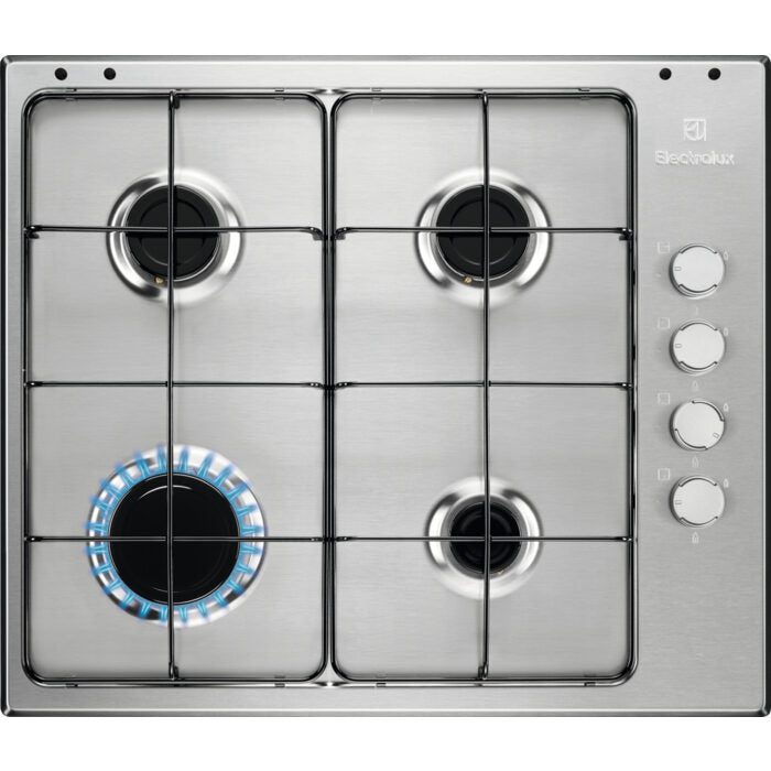 Electrolux EGS6404SX Acciaio inossidabile Da incasso 60 cm Gas 4 Fornello(i)