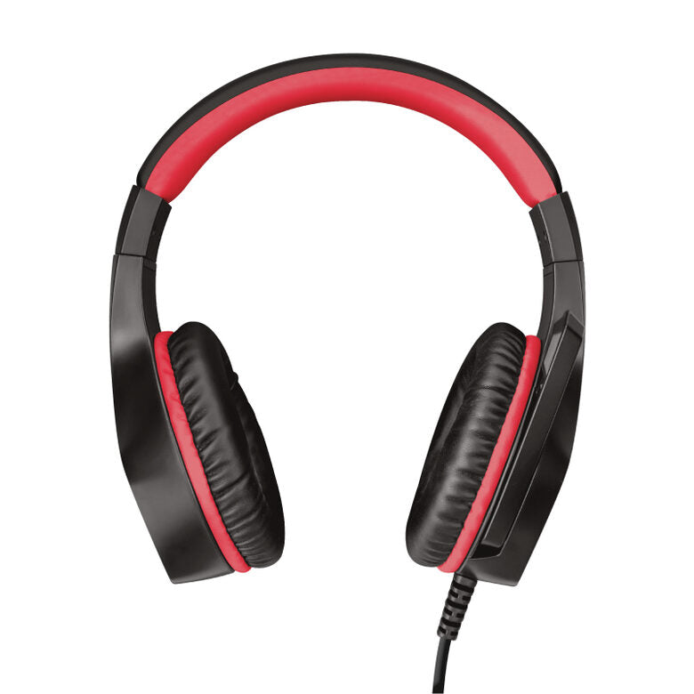 Trust GXT 404R Rana Auricolare Cablato A Padiglione Giocare Nero, Rosso