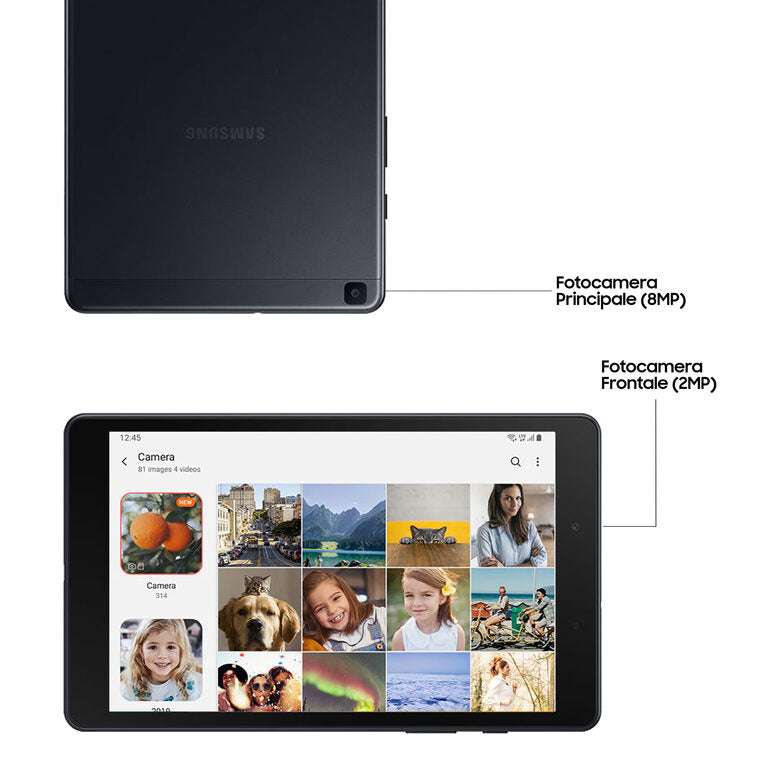 Samsung Galaxy Tab A , Black, 8", Wi-Fi/LTE, 32GB