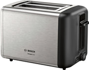 Bosch TAT3P420 tostapane 2 fetta/e 970 W Nero, Acciaio inossidabile