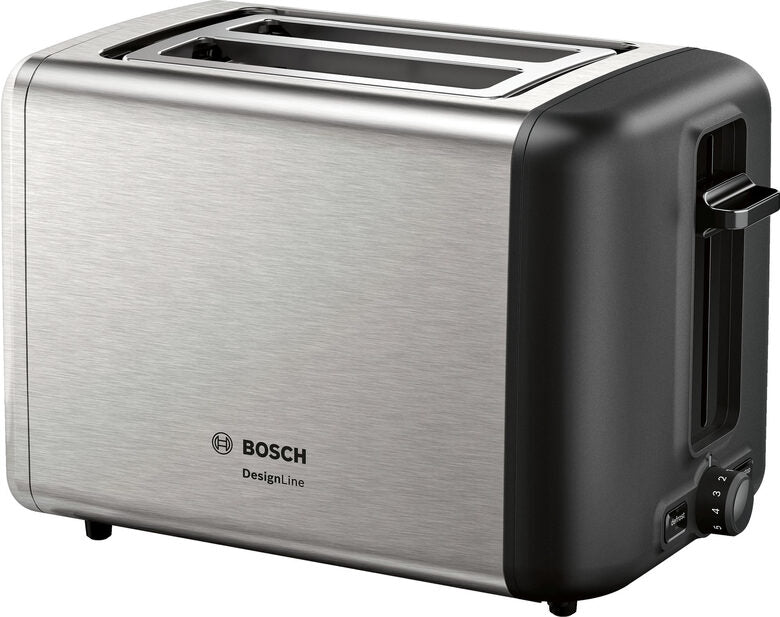Bosch TAT3P420 tostapane 2 fetta/e 970 W Nero, Acciaio inossidabile