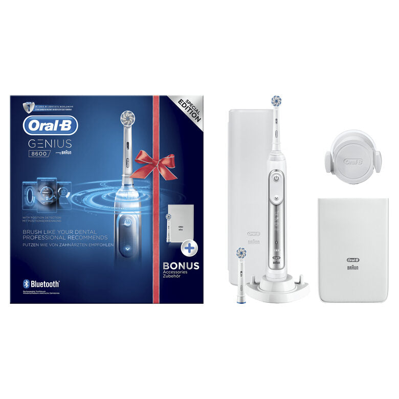 Oral-B Genius 8600 Spazzolino Elettrico Argento