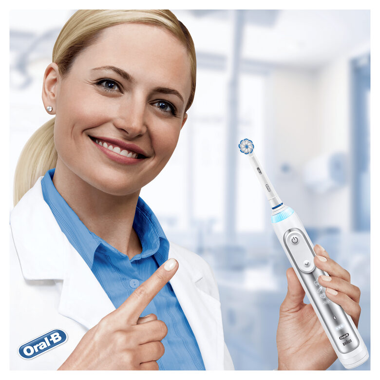 Oral-B Genius 8600 Spazzolino Elettrico Argento