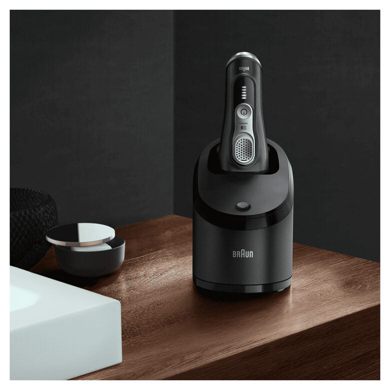 Braun Series 9 9360cc Rasoio Barba Elettrico, Stazione Di Pulizia Clean&Charge, Nero