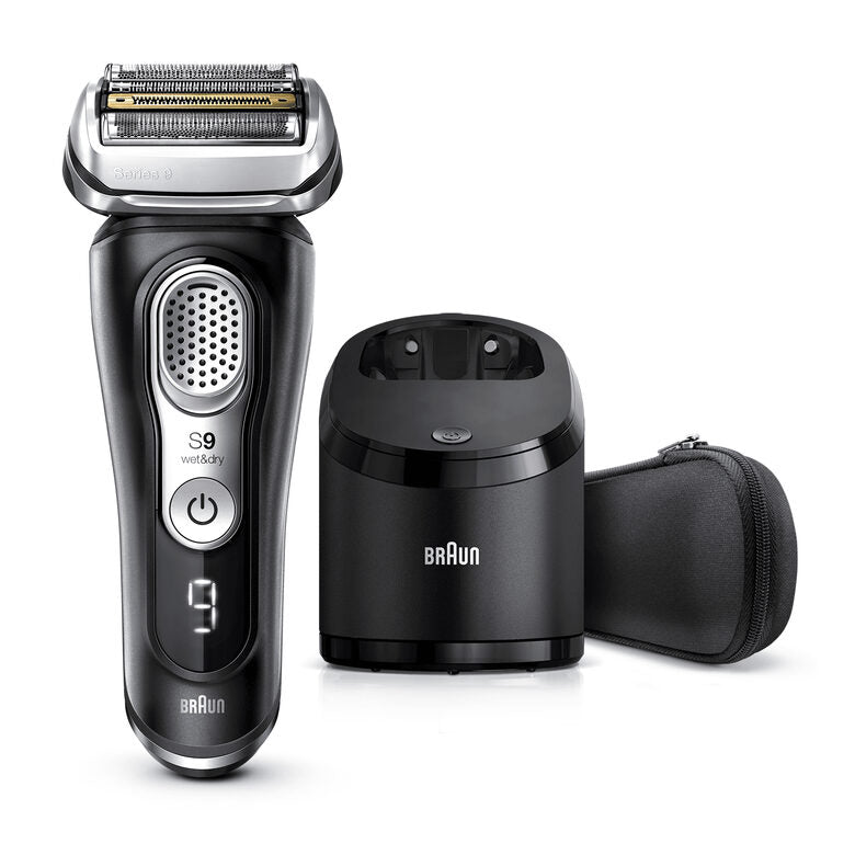 Braun Series 9 9360cc Rasoio Barba Elettrico, Stazione Di Pulizia Clean&Charge, Nero