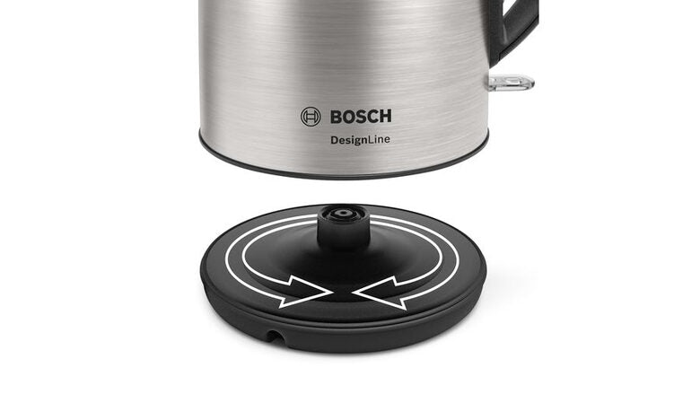 Bosch TWK3P420 bollitore elettrico 1,7 L 2400 W Nero, Acciaio inossidabile
