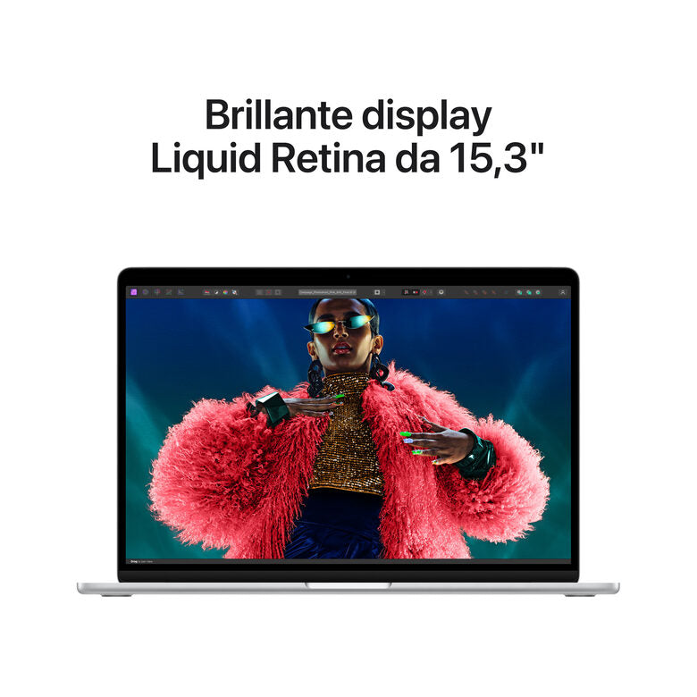 Apple MacBook Air 15": Chip M3 con CPU 8-core e GPU 10-core, 512GB SSD - Argento