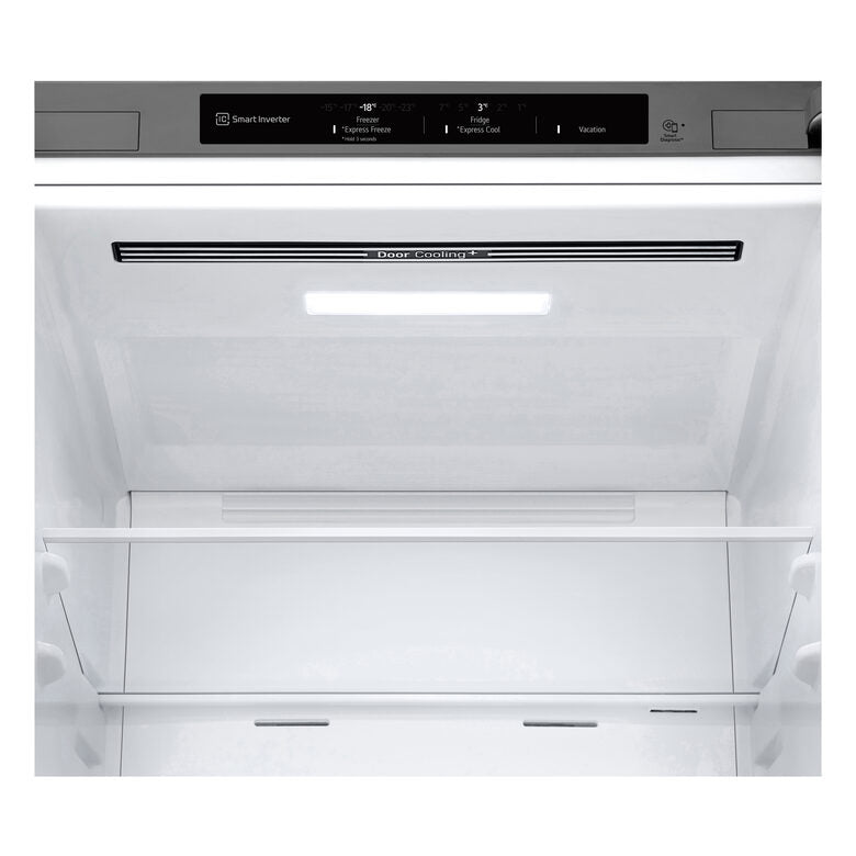LG GBV21L0EPY Frigorifero combinato, Classe E, 344L, Door Cooling, Smart Diagnosis, Total No Frost | Prime Silver