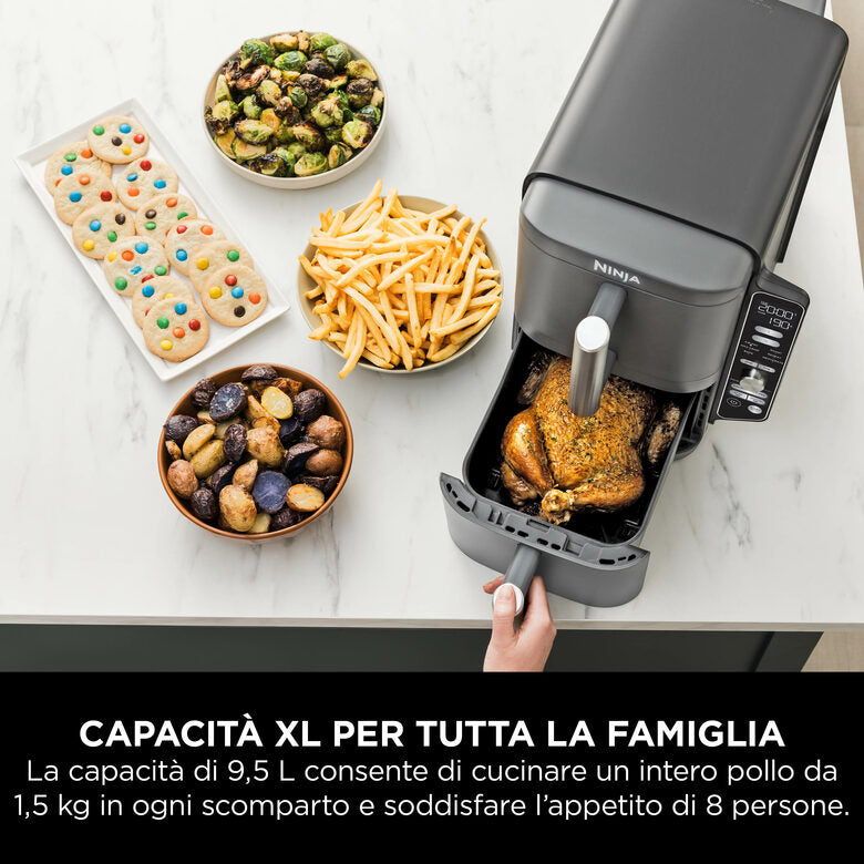 Ninja Friggitrice ad aria Double Stack XL da 9,5 L SL400EU
