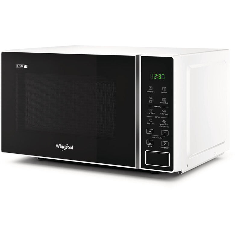 Whirlpool MWP 203 W Superficie piana Microonde con grill 20 L 700 W Nero, Bianco