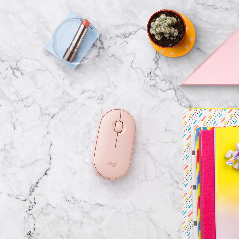 Logitech Pebble M350 mouse Ambidestro Wireless a RF + Bluetooth Ottico 1000 DPI