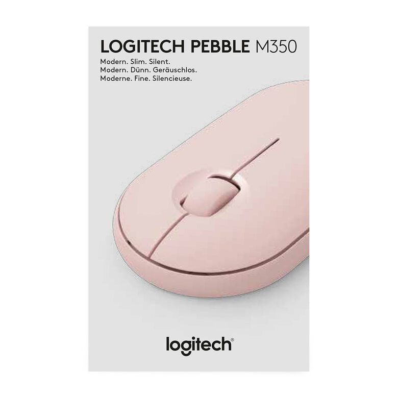 Logitech Pebble M350 mouse Ambidestro Wireless a RF + Bluetooth Ottico 1000 DPI