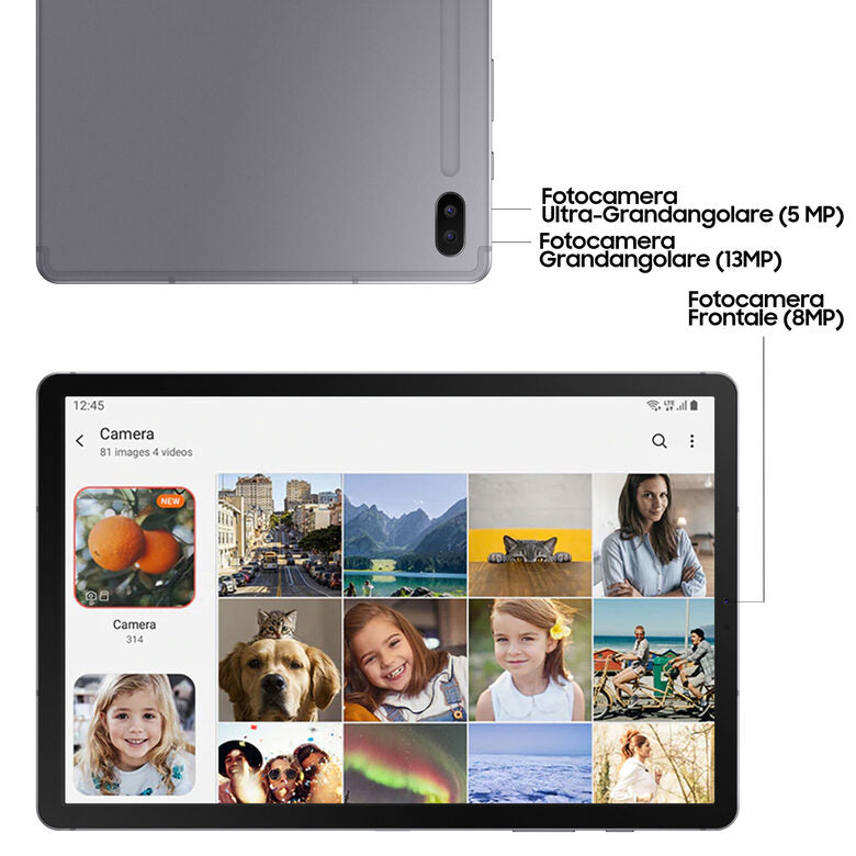 Samsung Galaxy Tab S6 , Grey, 10.5", Wi-Fi/LTE, 128GB
