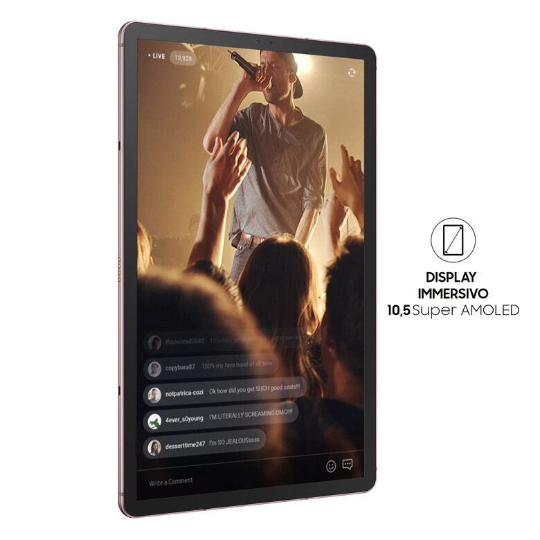 Samsung Galaxy Tab S6 , Rose Blush, 10.5", Wi-Fi/LTE, 128GB