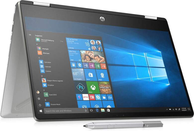 HP Pavilion x360 14-dh1003nl Ibrido (2 in 1) 35,6 cm (14") Touch screen Full HD Intel® Core™ i3 di decima generazione 8 GB DDR4-SDRAM 256 GB SSD Wi-Fi 5 (802.11ac) Windows 10 Home Argento