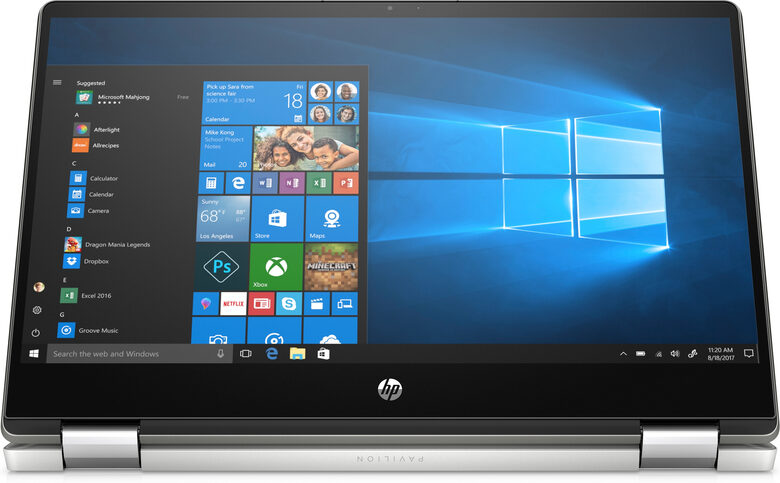 HP Pavilion x360 14-dh1003nl Ibrido (2 in 1) 35,6 cm (14") Touch screen Full HD Intel® Core™ i3 di decima generazione 8 GB DDR4-SDRAM 256 GB SSD Wi-Fi 5 (802.11ac) Windows 10 Home Argento