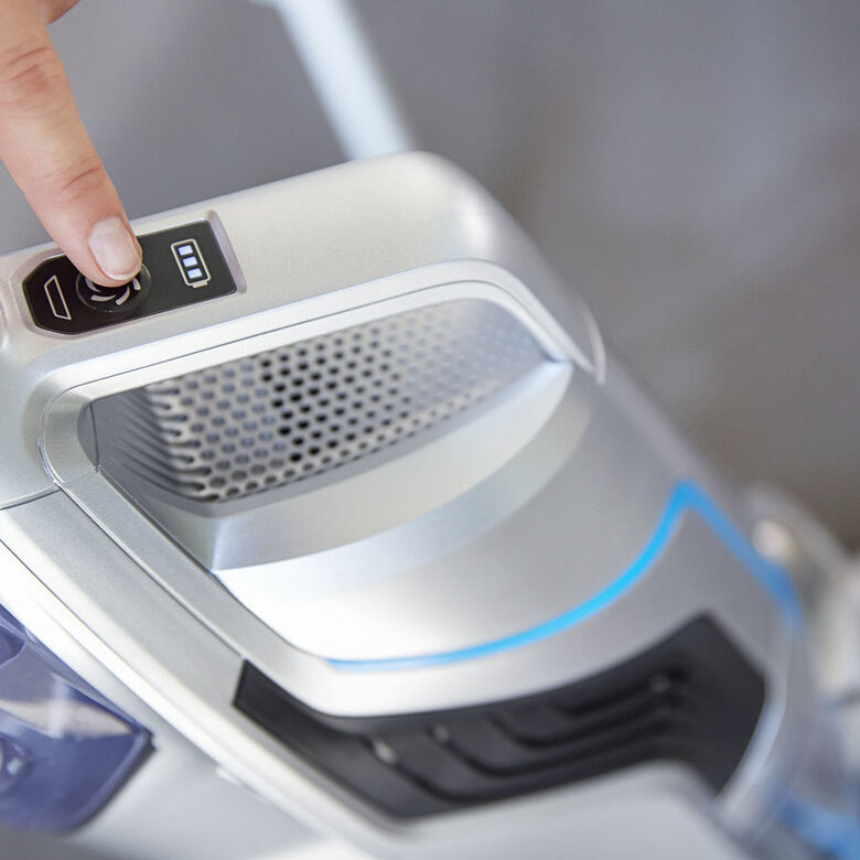 Bissell Crosswave Cordless Senza sacchetto Blu, Argento