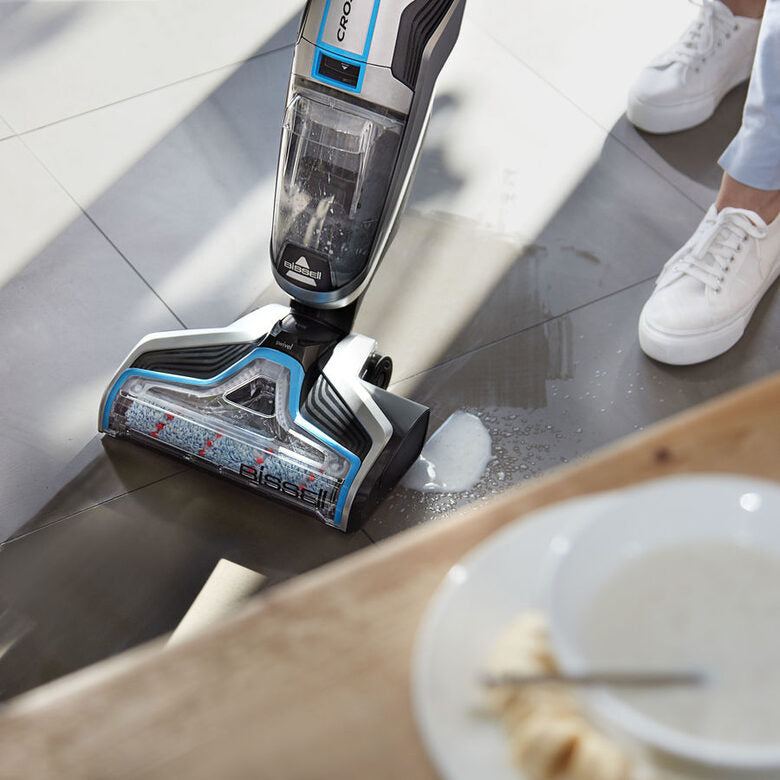 Bissell Crosswave Cordless Senza sacchetto Blu, Argento