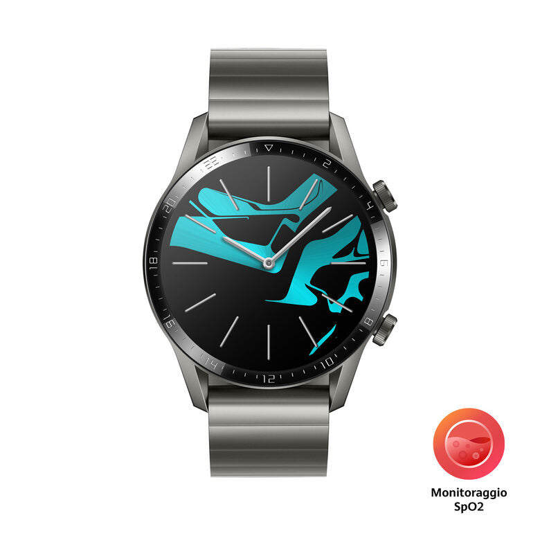 Huawei WATCH GT 2 3,53 cm (1.39") 46 mm AMOLED Grigio, Titanio GPS (satellitare)