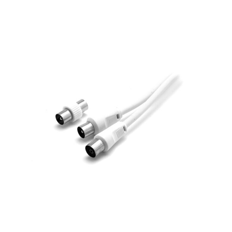 nuovaVideosuono 9/28 W cavo coassiale 2 m IEC 9.5mm Bianco