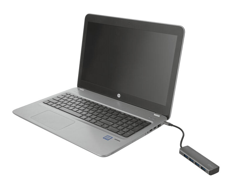 Trust 23328 hub di interfaccia USB 3.2 Gen 1 (3.1 Gen 1) Type-A 5000 Mbit/s Grigio