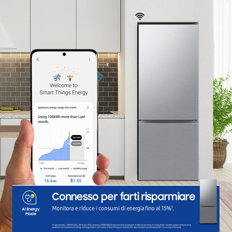 Samsung RB53DG706CS9 frigorifero con congelatore Libera installazione 538 L C Metallico, Stainless steel