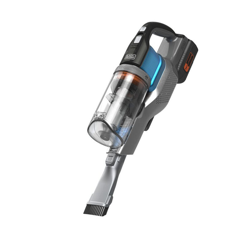 Black & Decker BHFEV362D scopa elettrica Senza sacchetto 0,75 L Blu, Titanio